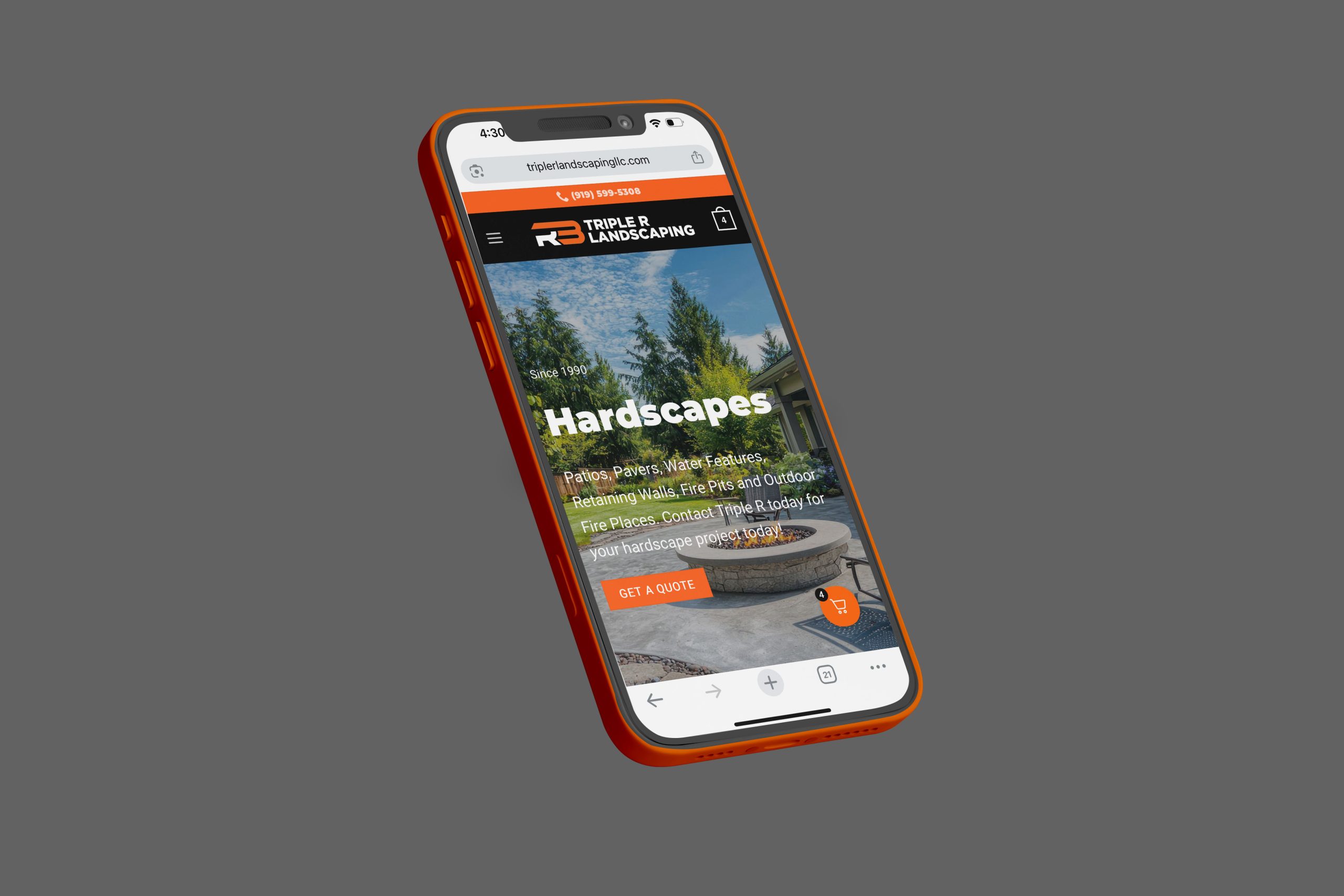 Landscaper Website design