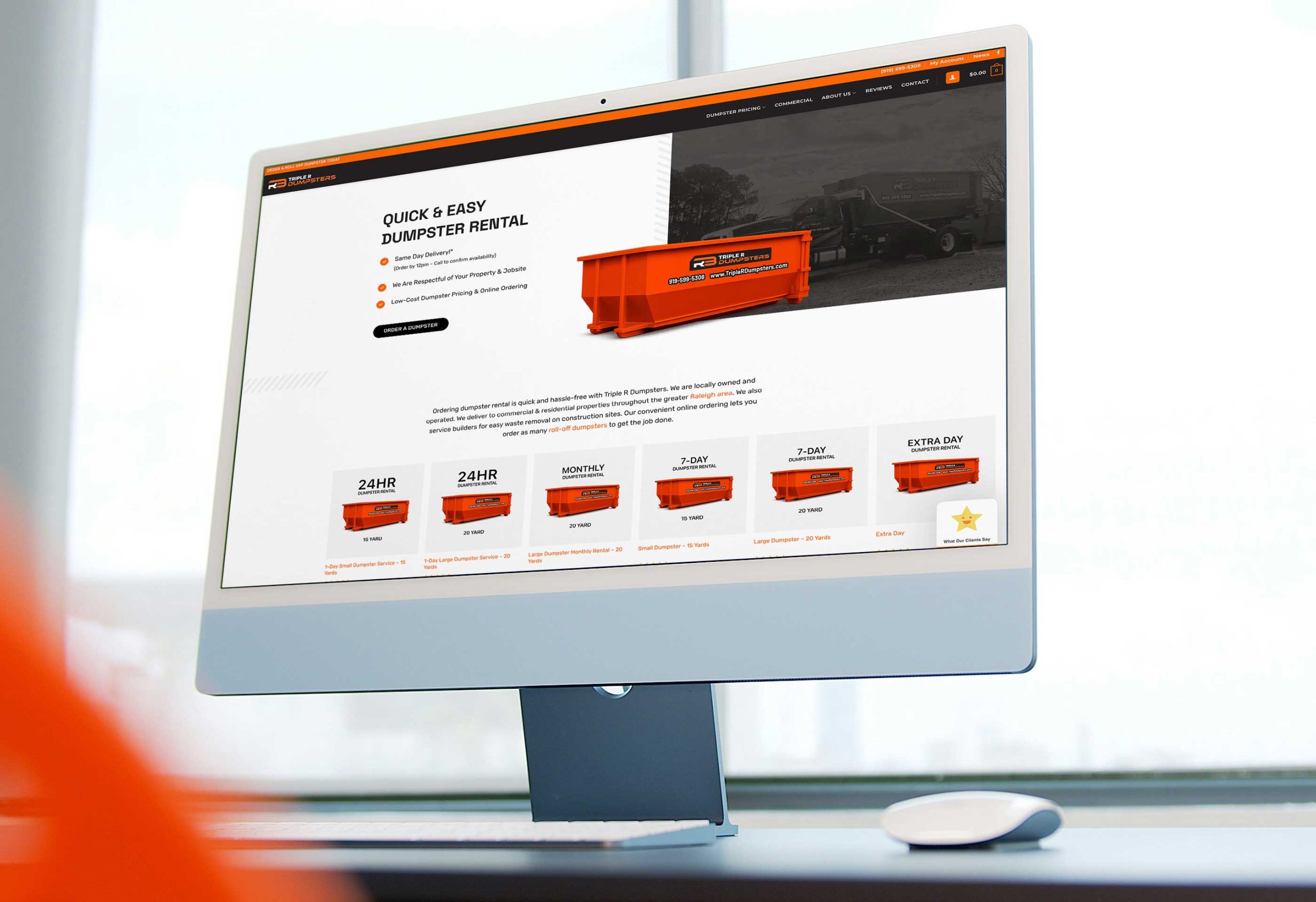 Dumpster rental website