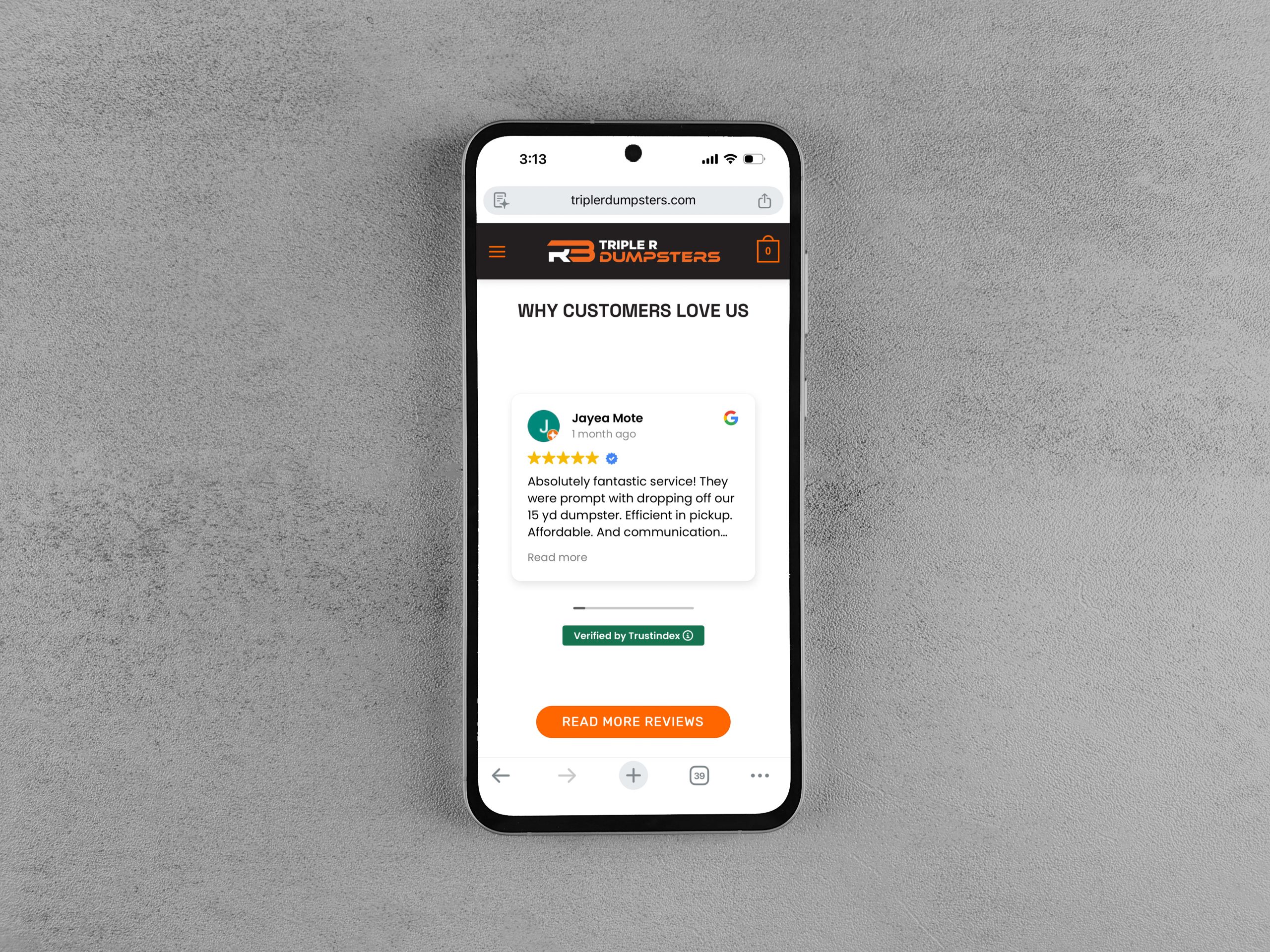 Dumpster rental site